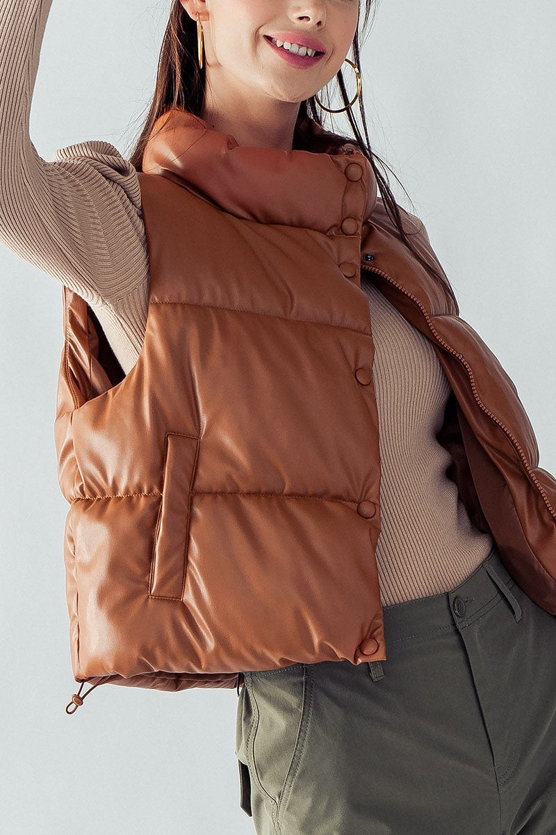Puffer and Popped Cropped Vest