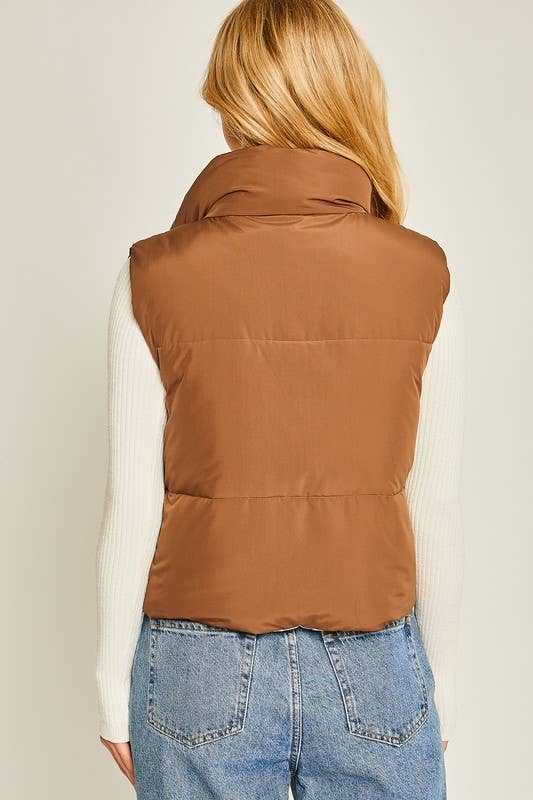 Cropped Reversible Vest