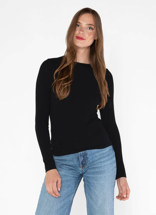 Bamboo Bestie - Long Sleeve Crew Neck Top