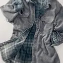 Corduroy Plaid Reversible Jacket